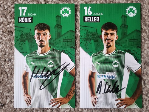 Aaron Keller & Noah König Greuther Fürth sign. AK, NEUZUGÄNGE! 25/26 + Bonus!