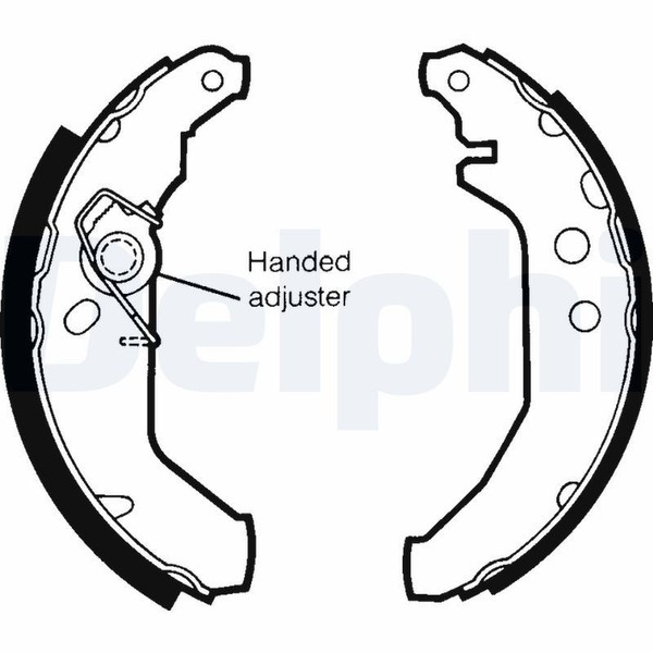 Bremsbacken Hinten FüR Ford Courier F3L F5L J5 J3 Fiesta FVD V Van 89-10 6183876-image
