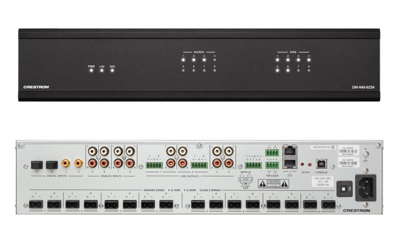 Crestron DM-NAX-8ZSA DM NAX 8-Zone Streaming Amplifier