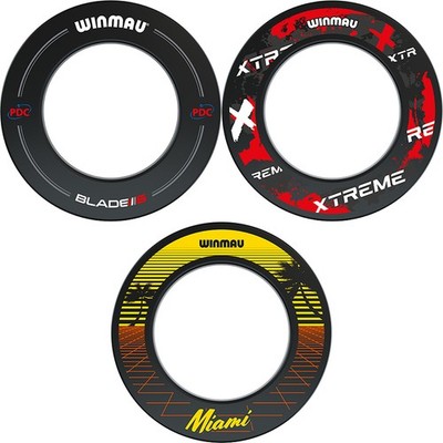 Winmau Dartboard Surrounds PDC, Xtreme Red, Miami Auffangring Dartscheibe NEU