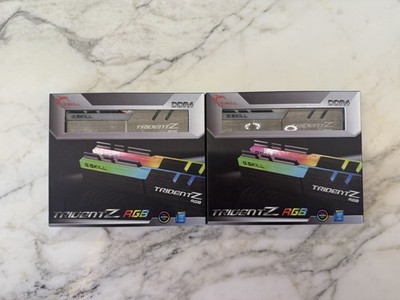 **USED** G.SKILL Trident Z RGB 32GB (4X8GB) DDR4 3200MHz RAM F4-3000C15D-16GTZR