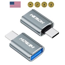 USB C to USB Adapter 2 Pack,10Gbps USB C Male to 3.2 Female Adapter
