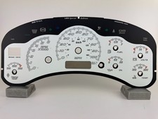 Us Speedo White Silveradosierra Gauge Face For Clusters 99-02 2500 Gas- Style 2