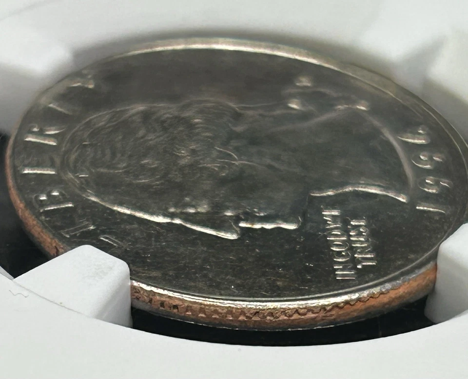 1996 D Quarter Mint Error Uncirculated Railroad Rim North East Error Coll NGC - Image 3 of 4