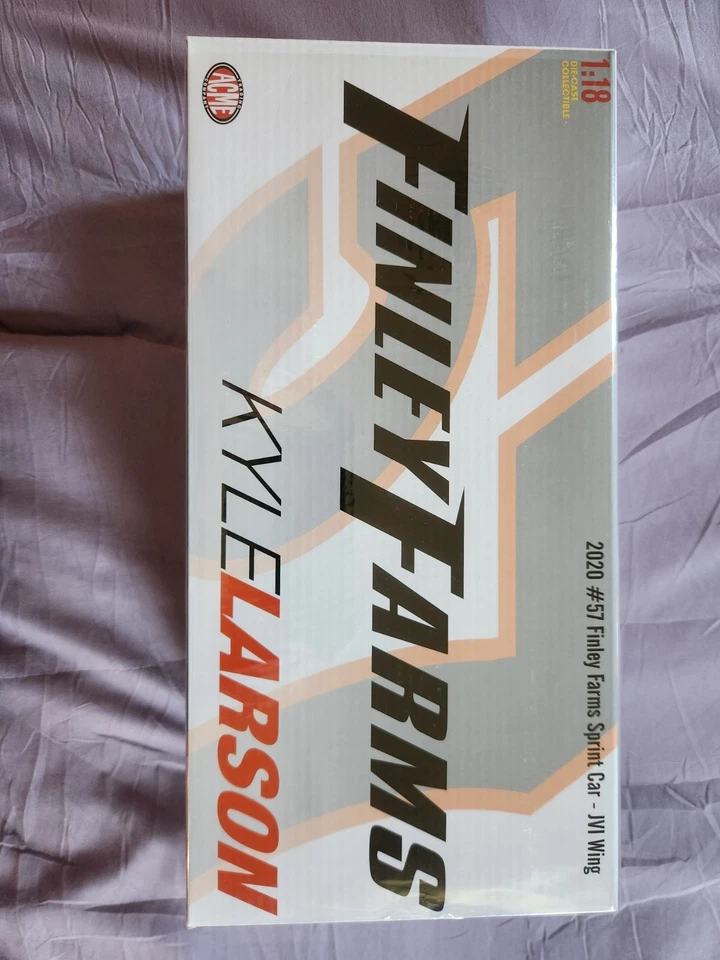 Kyle Larson #57 2020 Finley Farms JVI 1/18 Acme Diecast Sprint Car Foto 2 de 4