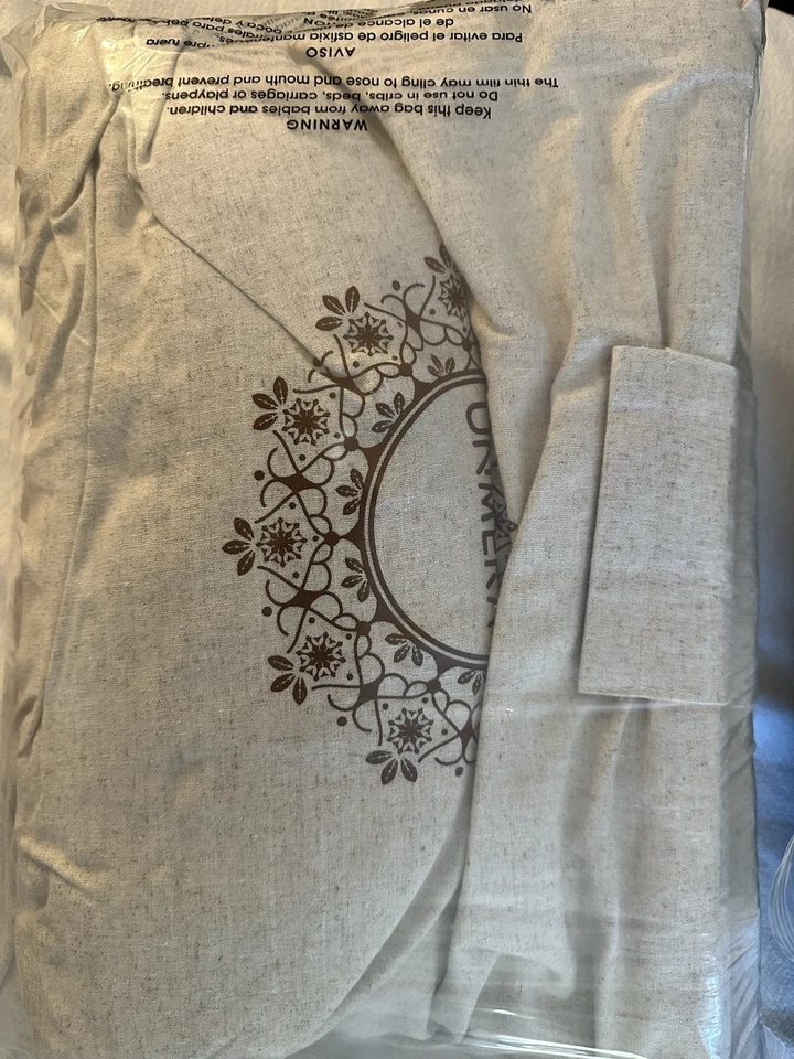 Juego de alfombrilla y almohada de acupresión UNMERA, lino natural premium y fibra de coco. Foto 2 de 4