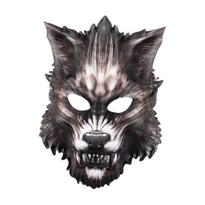 Halloween Wolf Maske, Werwolf für Bühnenauftritte Kostüm Nachtshow Aldult