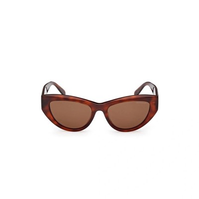 Moncler Modd ML0258 52H Havana Cat Eye Bold Plastic Sunglasses Frame 53-18-140