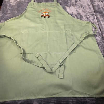 Apron Full Green Handmade Embroidery Golf Buddy Golfers Chef Kitchen Accessory