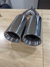 Dt-30538pl Stainless Exhaust Tip Dual Double Wall Pencil Roll 3 Inlet 19.75 L