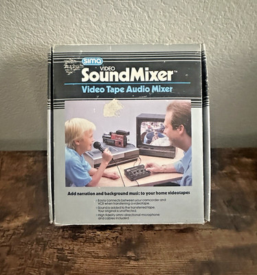Vintage Sima Video SoundMixer Video Tape Audio Mixer - MODEL SSM 1988