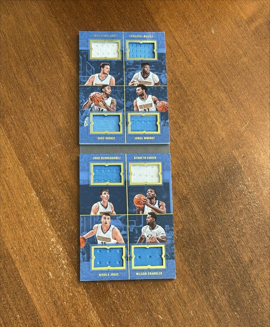 Jokic Murray Harris 2016-17 Preferred Crazy Eights Game Jersey #3 Nuggets /149