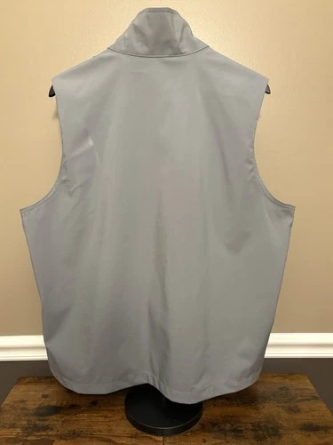 Trimark Mens Softshell Full Zip Vest Gray John Michael Pierce Foundation Size L image 2