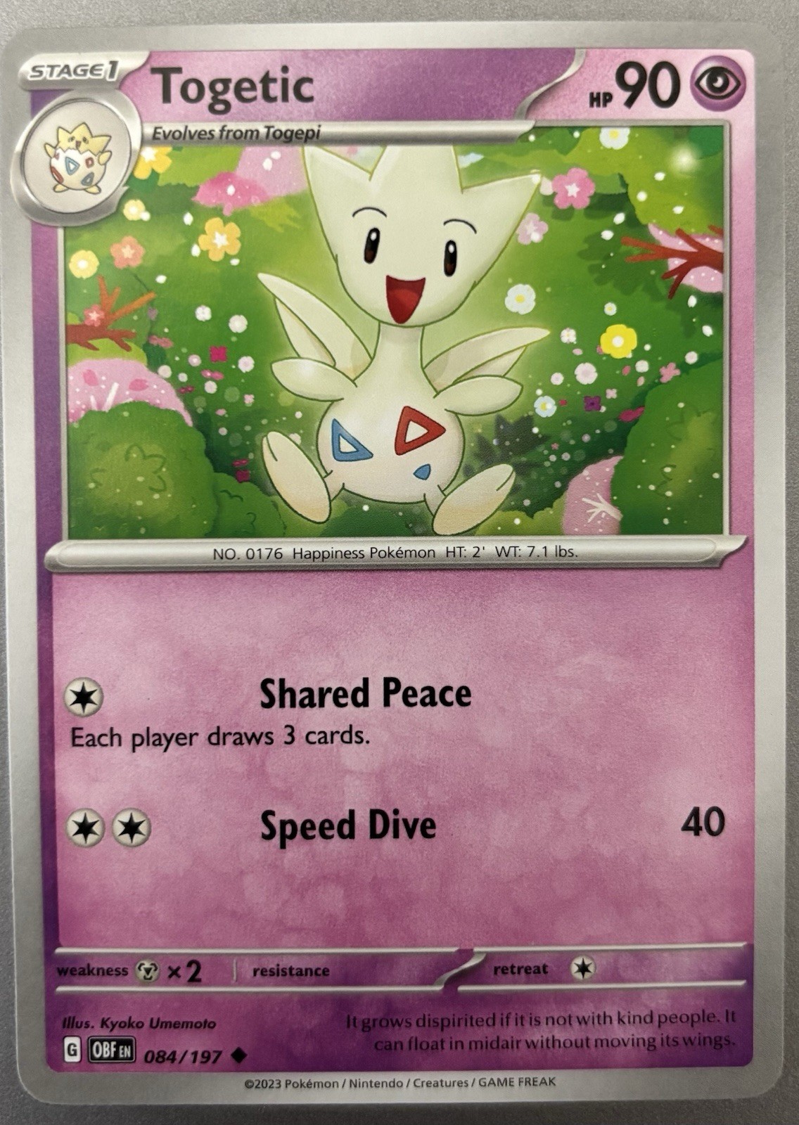 Togetic #84 - Pokemon Twilight Masquerade- Near Mint Condition