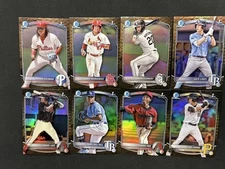 8x Card Lot 2025 Bowman Reptilian Refractor Lot Escobar Luis Yan Cheng Lines #