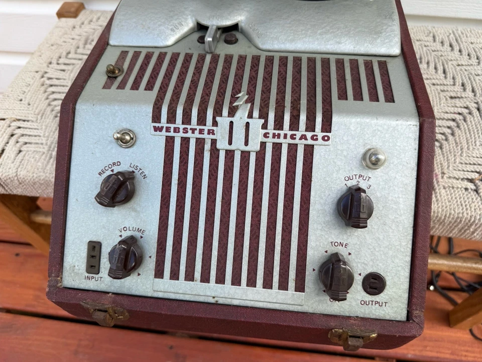 🍊Grabadora de cables Webster Chicago de colección de los años 50 con memoria electrónica | Modelo 80-1 Foto 3 de 4
