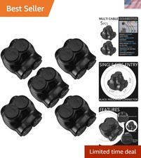5 Pcs Insulated Multi Cable Connectors 2 Port Single Entry Splice Electrical ...