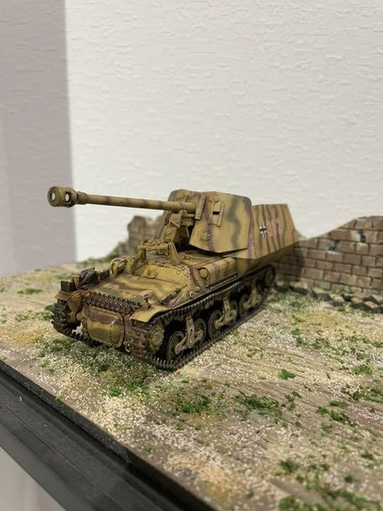 Costruito e dipinto Tamiya 1/35 Marder I Sd.Kfz. 135 cacciatorpediniere di ca... - Immagine 2 di 4