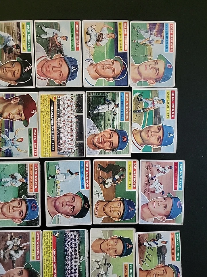 1956 Topps Baseball Starter - 27 diferentes - con Rance Pless y William Harridge Foto 3 de 4