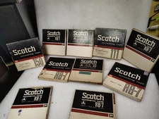 Scotch 7" reel to reel tapes, 10 reels (lot #2)
