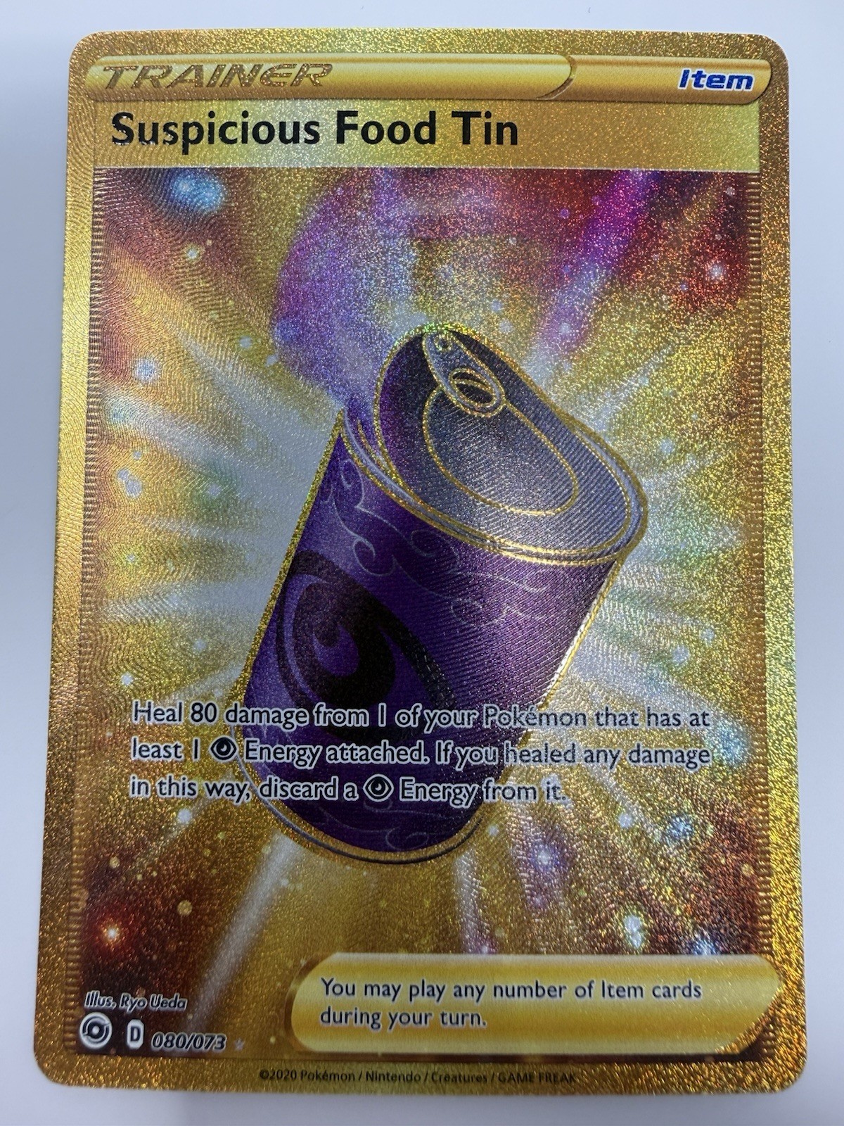 Suspicious Food Tin 80/73 - Champion's Path Full Art Secret Rare Pokémon NM