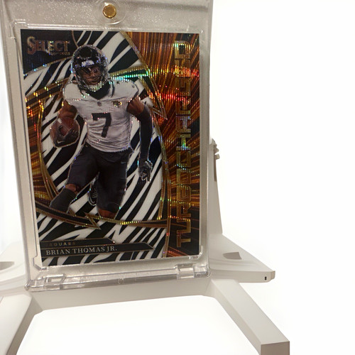 Brian Thomas Jr. [Zebra Prizm] #24 2025 Panini Select Turbocharged card