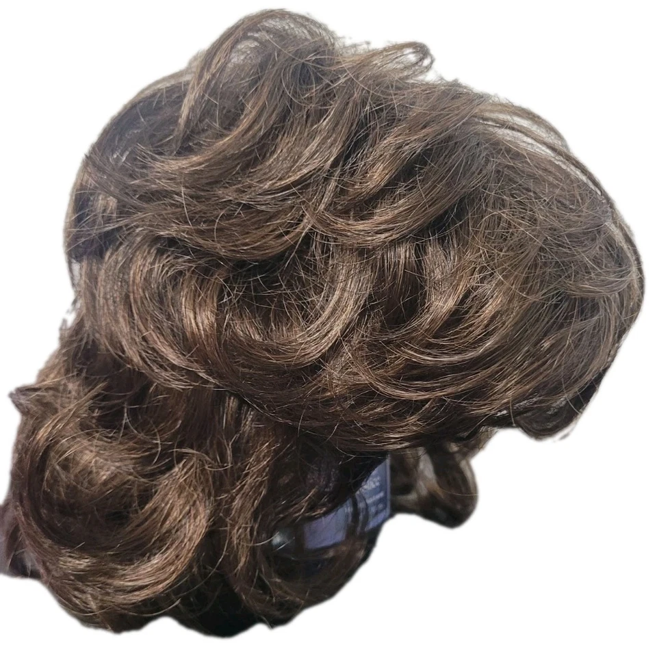 Paula Young Vienna парик 8B средний коричневый смесь слоистый синтетический короткий новый с Ярлыками - Изображение 4 из 4