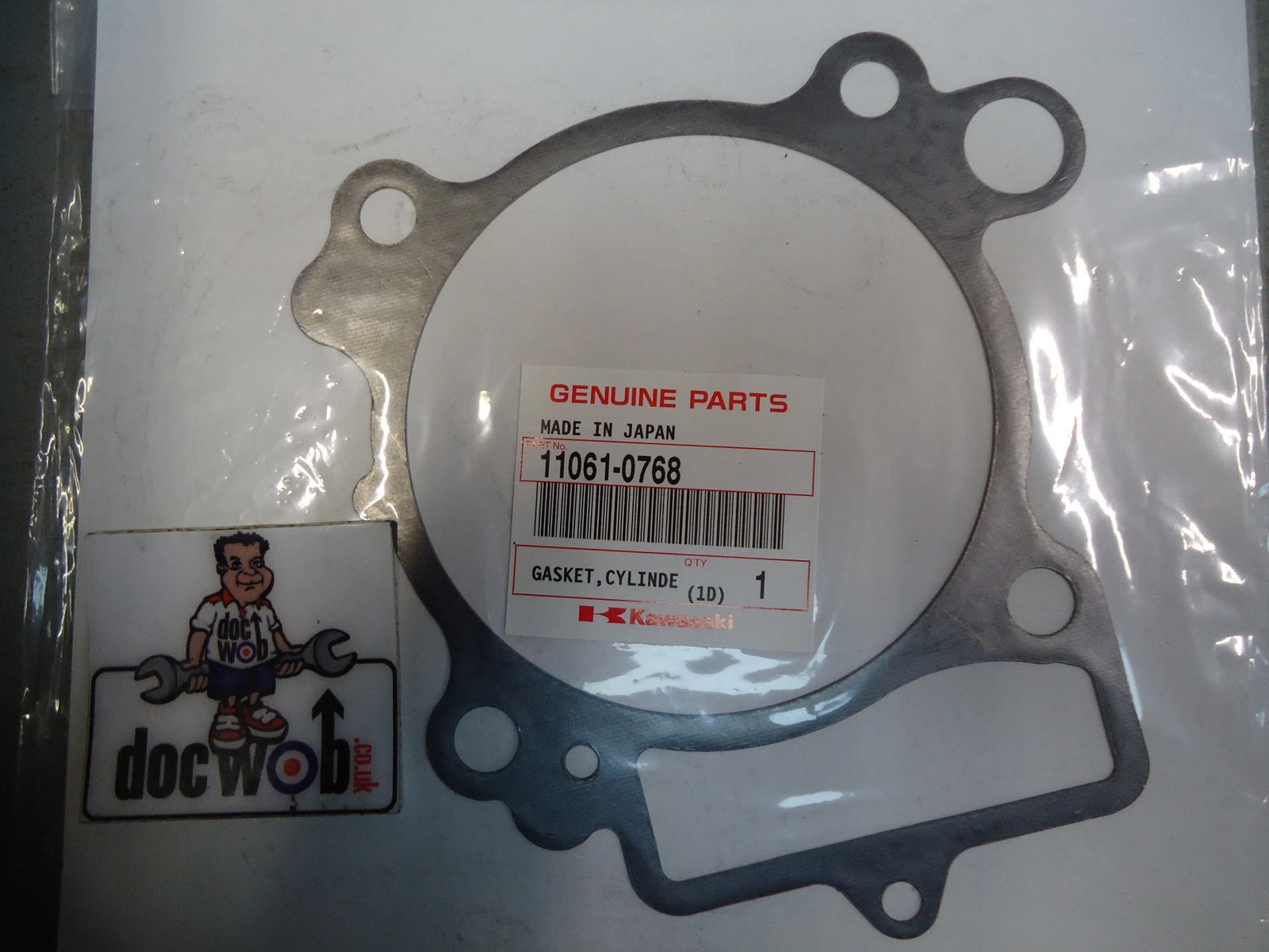 Kawasaki kxf450 2012-2015 new genuine base gasket 11061-0768 KX1173