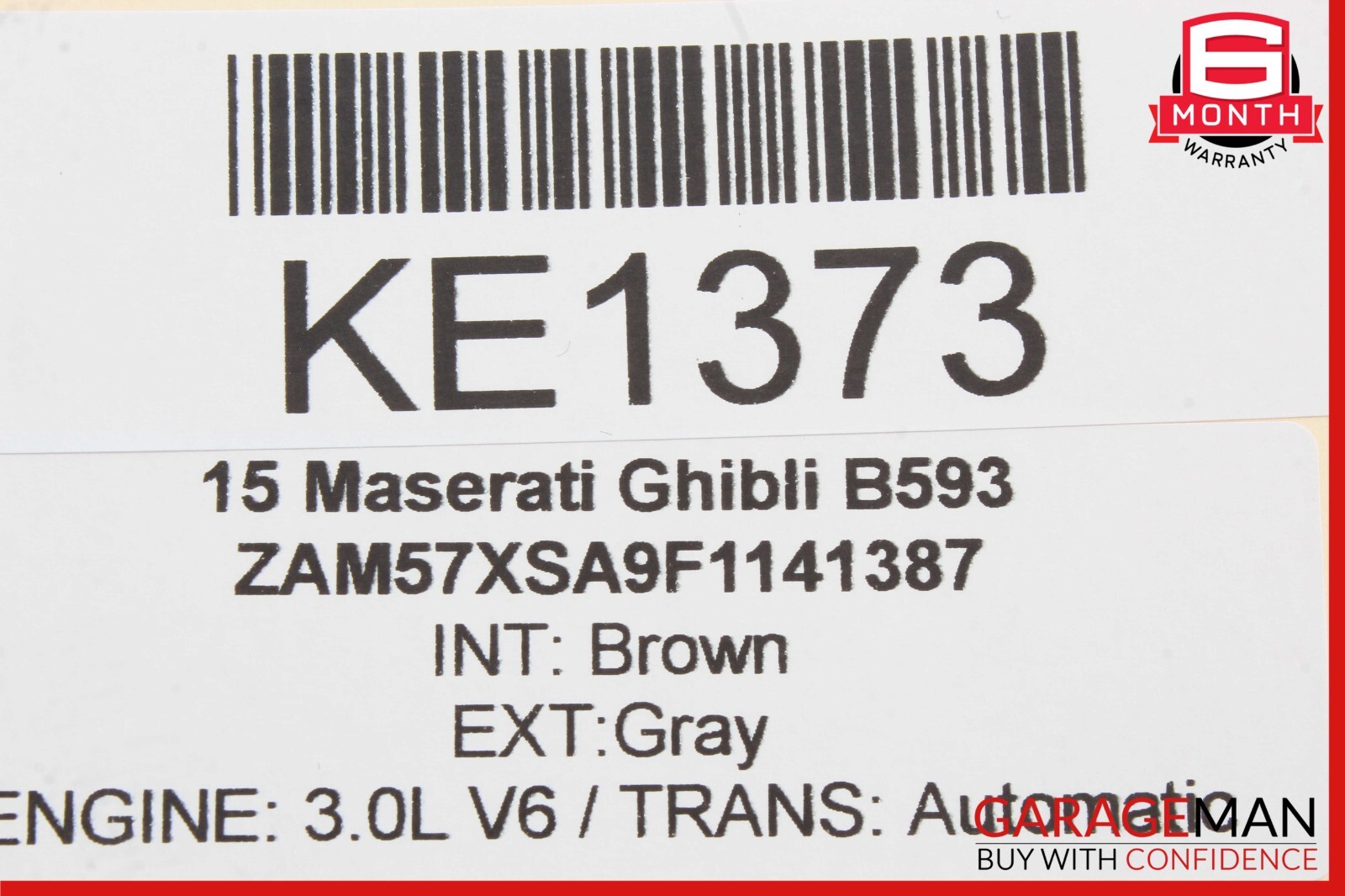 Maserati Ghibli 2014-2017 FRONT+LEFT+LOWER Ignition switch