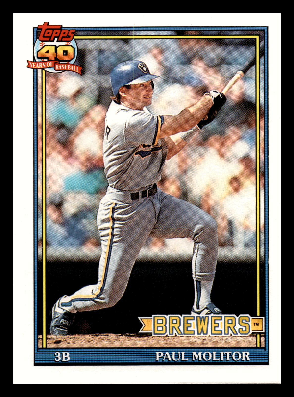1991 O-Pee-Chee Paul Molitor HOF #95 Milwaukee Brewers Near Mint NM OPC