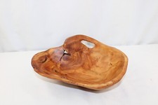Hand Turned Bowl Wooden Bowl Burl Wood with Knot Lathes