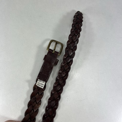 GAP Brown Braided Genuine Leather Belt - Size 18 - Picture 6 of 7