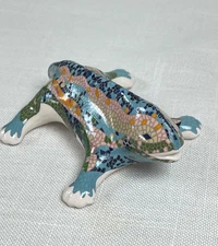 GAUDI Barcelona Colorful Mosaic Hand Painted Lizard Gecko Reptile Figurine Spain
