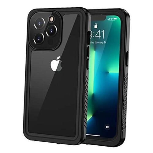 Lanhiem for iPhone 13 Pro Case, IP68 Waterproof Fit for iPhone 13 Pro Black