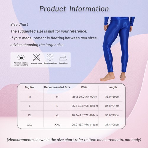 Herren Hosen Glänzend Kompressionshose Laufend Leggings Tights Sportleggins - Picture 61 of 94
