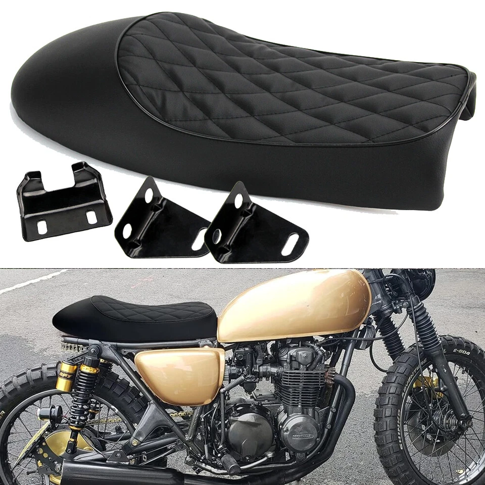 For Kawasaki KZ200 KZ400 KZ650 KZ800 KZ1000 Vintage Cafe Racer Hump Saddle Seat - Image 2 of 4