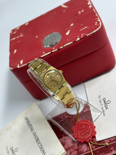 Original Vintage Omega Watch Auomtaic Gold Filled 1980's Qaboos Oman Gifts Women - Picture 21 of 24