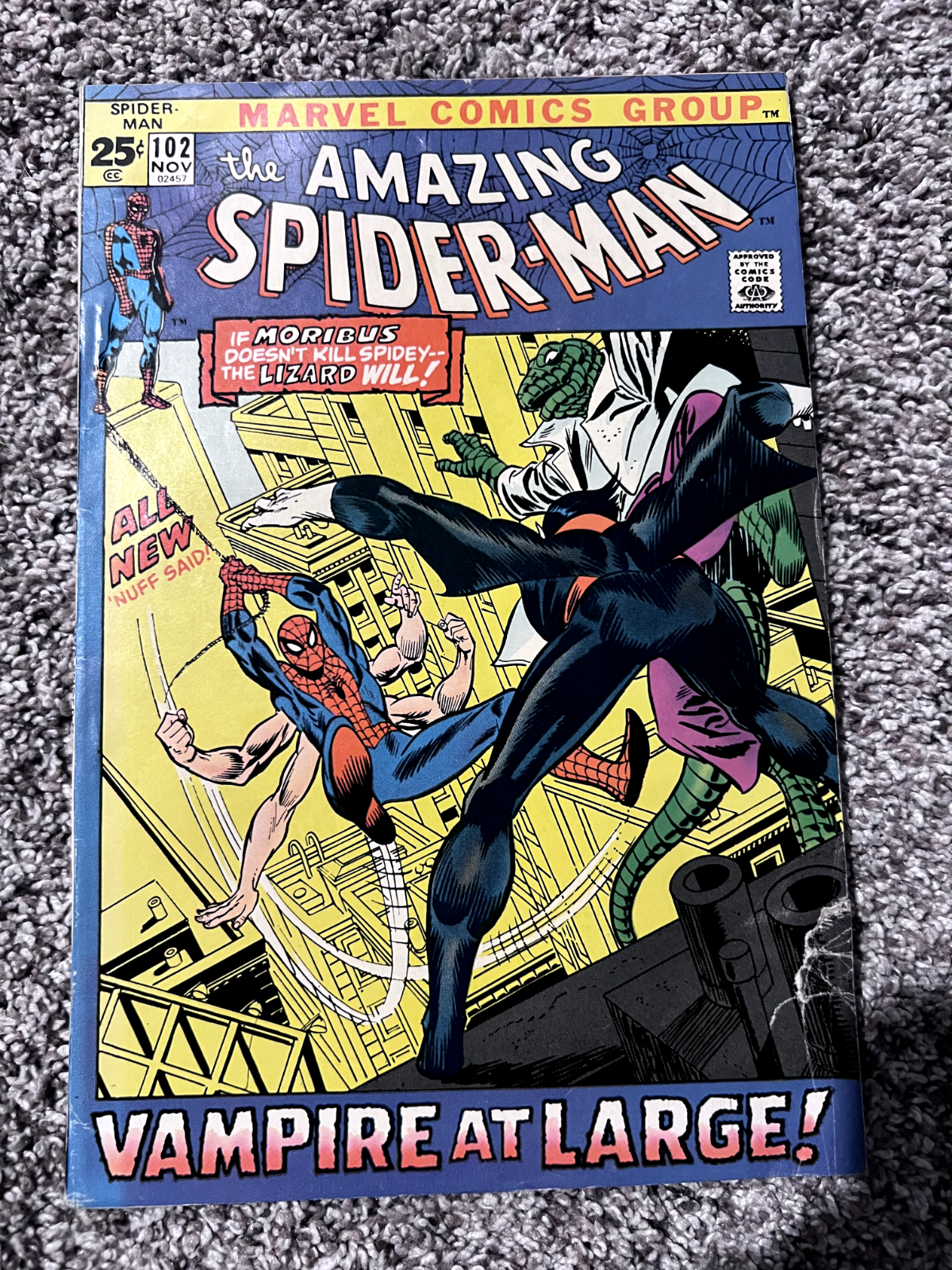 The Amazing Spider-man #102 G/VG Vampire At Large