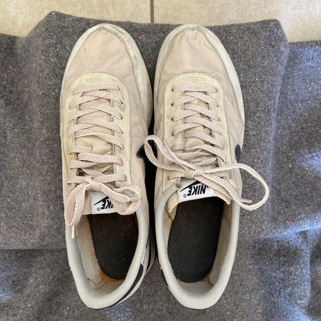 NIKE Yankee Gray x Black Made in USA 80s Vintage Used