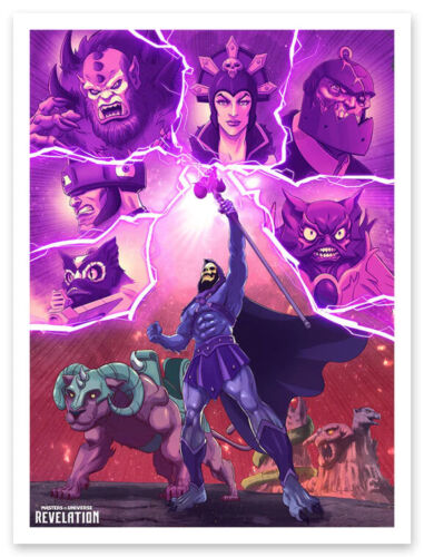 Mattel Masters of the Universe He-Man Skeletor Helden & Schurken Kunstdruck Set - Bild 5 von 13