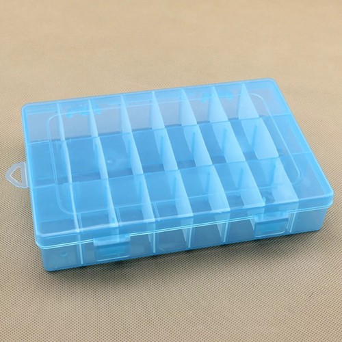 24 Grids Plastic Organizer Box Case Jewelry Bead Display Storage Container - Picture 15 of 17