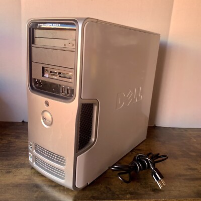Vintage Dell Dimension E521 MT DCSM No Hard Drive Works Assembled