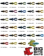 Big Bite Baits Rojas Fighting Frog (4RFF) Any 26 Colors 4 Inch Fishing Lures