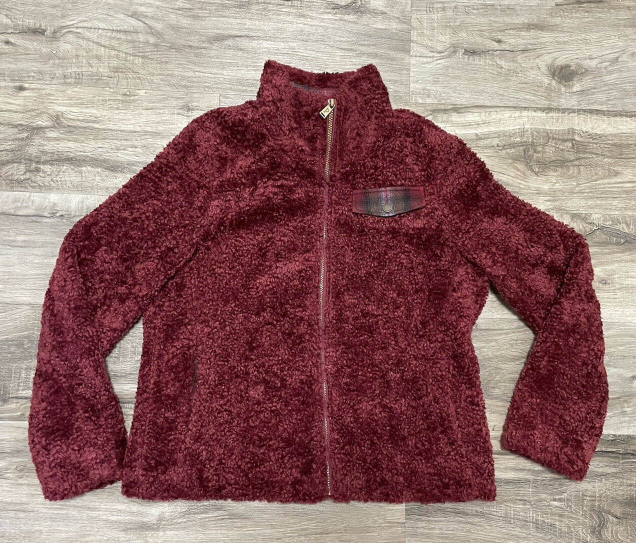 Pendleton Jacket Women's Medium Lined Wool Plaid … - image 1