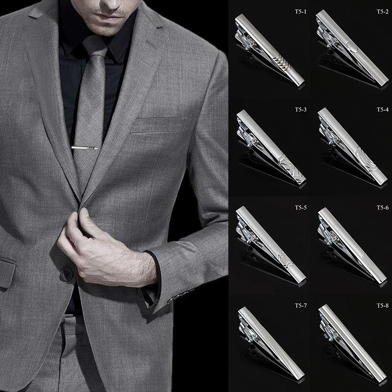 Business Men Fashion Simple Suit Tie Clip Necktie Tie Clasp Clip Tie Bar