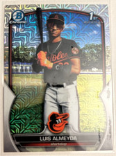 Luis Almeyda #BCP-194 Mojo Refractor (RC) - 2023 Bowman Chrome - Prospects 