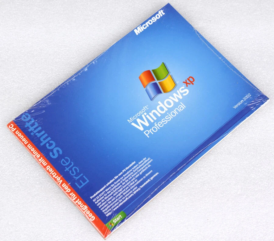 Licencia Original Nueva De Windows XP Professional Con Libro Y CD En Alemán - Imagen 2 de 3