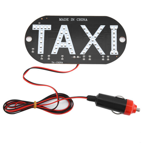XXL 12V Taxi Windscreen Cab Indicator LampSign Windshield LED Light - Picture 1 of 7