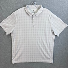 NIKE Men's XL Dri-Fit Golf Polo Standard Fit Grey Vented Armpits AV4192 012