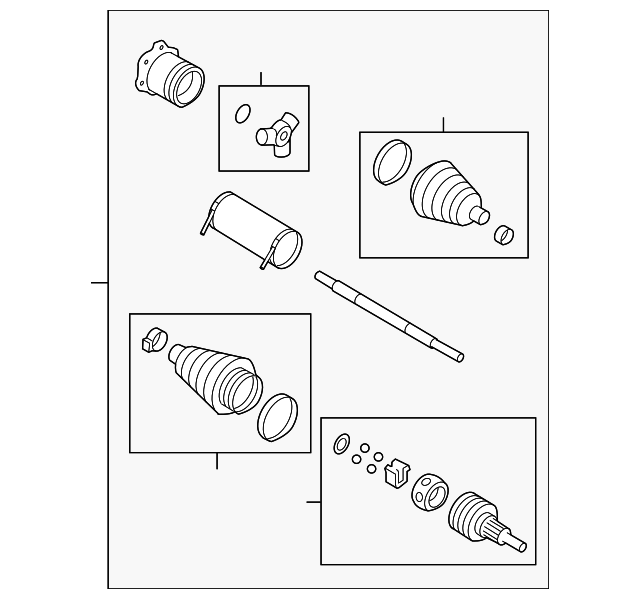 Genuine GM Front Wheel Half-Shaft 85083496